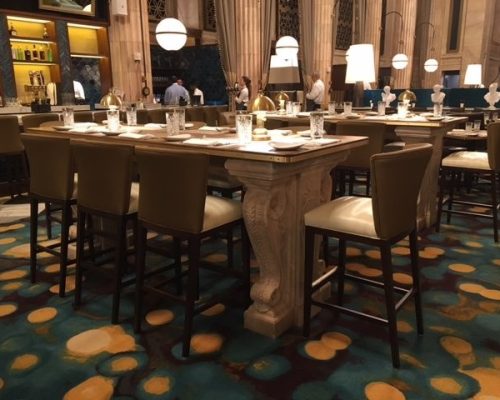 Repurposed Bank Tables